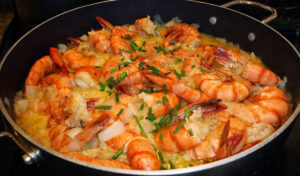 Camarão com molho de mostarda – fica com um molhinho tão bom