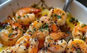 Camarão ao Alho e Limão Siciliano