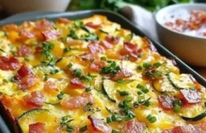 Torta de Abobrinha com Bacon