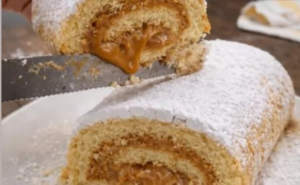 Bolo Enrolado com Doce de Leite