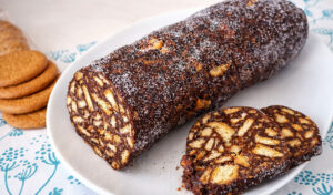 Salame de Chocolate (faz-se num instante e é mesmo fácil)