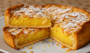 Tarte delícia de amêndoa (crocante, cremosa e deliciosa)