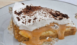 Tarte de bolacha Maria leite condensado e natas