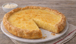 Tarte de coco super fácil e rápida de preparar