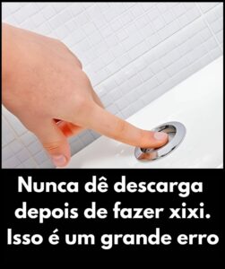Por que é tão importante não dar descarga depois de fazer xixi no banheiro?