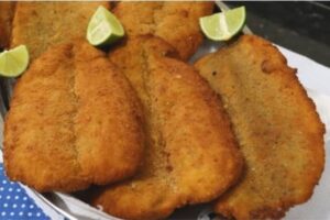 Filé de Peixe Empanado Sem Fritura Crocante e Irresistível Que Parece Frito de Verdade