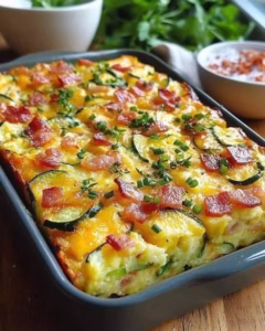 Torta de Abobrinha com Bacon e Queijo de Forno: Receita Simples, Cremosa e Saudável