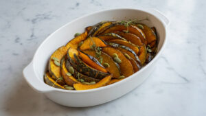 Abóbora Cabotiá na Airfryer fica macia por dentro e levemente crocante por fora