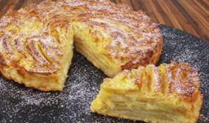 Bolo Furacão de Maçã (faz-se em 15 minutos e fica uma perdição)