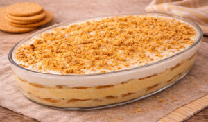 Delícia de natas e bolacha (a sobremesa de eleição cá em casa)