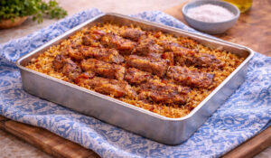 Arroz de entrecosto no forno à moda da sogra