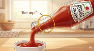 O detalhe na garrafa de ketchup que você ignorou a vida toda e por que bater no fundo é um erro frustrante