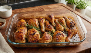 Frango de Cerveja no Forno (deixa um aroma tão apetitoso pela casa)