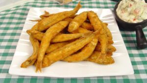 aprenda a manjuba frita com parmesão perfeita