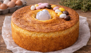 Pão de Ló tradicional (alto, fofo e perfeito para a mesa da Páscoa)
