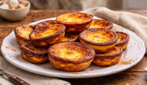 Pastéis de Leite Caseiros (ficam super cremosos e são muito fáceis de fazer)