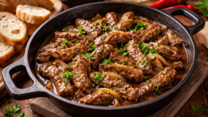 Ideal para petiscar, o pica-pau combina sabor intenso com preparo rápido