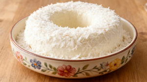 Pudim de Coco cremoso que derrete na boca