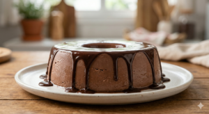 Cremoso, intenso e geladinho na medida! O pudim gelado de chocolate que faz bonito em qualquer mesa