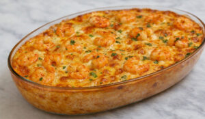 Strogonoff de Camarão no forno (ficou tão delicioso que logo desapareceu)