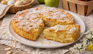 Tarte rápida de maçã e amêndoa (sai sempre bem e fica cremosa e deliciosa)