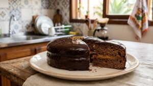 Fica pronto sem sujar batedeira e em menos de 40 minutos: como fazer pão de mel fofinho com cobertura de chocolate