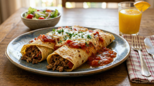 Nada complicado: essa panqueca de carne moída resolve qualquer refeição