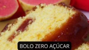 Bolo de Fubá com Goiabada ZERO AÇÚCAR que Fica FOFINHO, MOLHADINHO e com Sabor de Fazenda sem Culpa