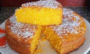 Bolo cremoso de cenoura (dos melhores bolos que fiz nos últimos tempos)