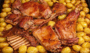 Cabrito assado no forno (Receita típica da Páscoa Portuguesa)