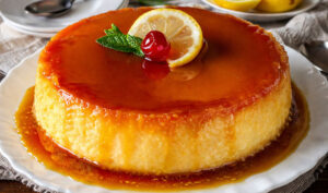 Pudim flan à moda da sogra (ficou tão bom que logo desapareceu)