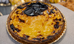 Tarte de natas cremosa e muito deliciosa